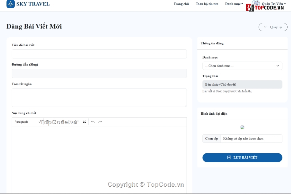 Website du lịch,blog,blog it